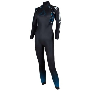 O Fato de Águas Abertas e Triatlo Mulher Aquasphere Aquaskin usa neoprene Glideskin de 1,5 mm para aumentar a velocidade, flexibilidade e amplitude de movimento nos ombros, pernas e peito, reduzindo o coeficiente de arrasto para natação rápida. Projetado para tirar o frio do seu mergulho, o Fato de Águas Abertas e Triatlo Mulher Aquasphere Aquaskin usa a tecnologia Thermo-Guard que não apenas fornece calor, mas também uma vedação à prova d'água com painéis colados e costurados.