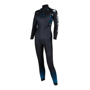 O Fato de Águas Abertas e Triatlo Mulher Aquasphere Aquaskin usa neoprene Glideskin de 1,5 mm para aumentar a velocidade, flexibilidade e amplitude de movimento nos ombros, pernas e peito, reduzindo o coeficiente de arrasto para natação rápida. Projetado para tirar o frio do seu mergulho, o Fato de Águas Abertas e Triatlo Mulher Aquasphere Aquaskin usa a tecnologia Thermo-Guard que não apenas fornece calor, mas também uma vedação à prova d'água com painéis colados e costurados.