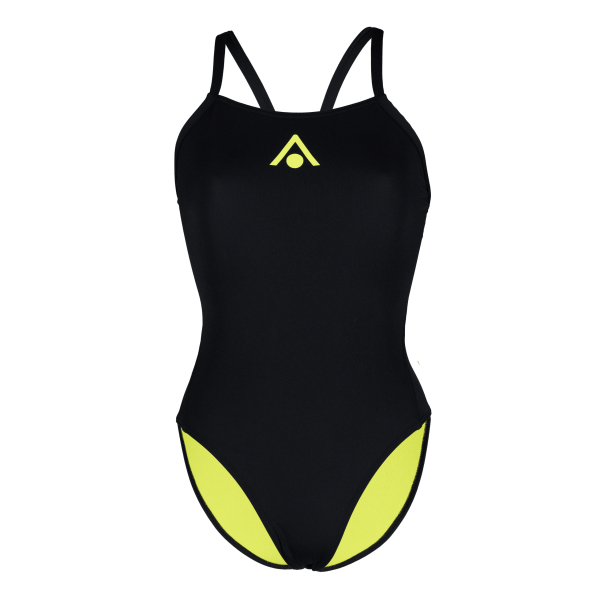 SW4690107 O Fato de Banho de Treino Mulher Aquasphere Essential foi projetado para durar em qualquer treino intenso. Feito com tecido sustentável Sydney Eco, permite um ajuste compressivo e respirável, garantindo conforto duradouro. Este fato de treino é feito de 3 garrafas de plástico!