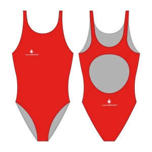 Fato de Banho Mulher Aqua Instinct Elite Vermelho