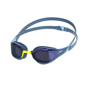 Óculos de Natação Speedo Fastskin Pure Focus Espelhado Azul Celeste Aprovado World Aquatics: 5% menos arrasto, máxima velocidade e conforto. O óculos de competição mais avançado, aprovado pela World Aquatics.