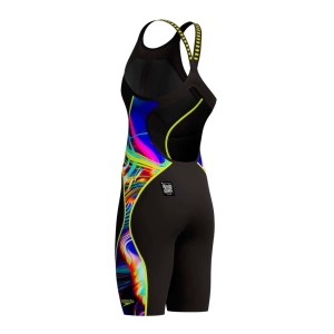 Speedo Fastskin LZR Pure Intent 2.0 Preto Azul Amarelo Costas Abertas