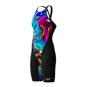 Speedo Fastskin LZR Pure Valor 2.0 Preto Azul Costas Fechadas