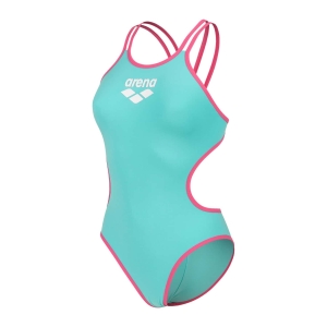 Fato de Banho Mulher Arena One Double Cross Back Água - Rosa