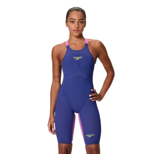 Speedo Fastskin LZR Pure Valor 2.0 Navy Roxo Costas Abertas