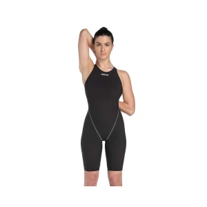 Fato de Banho Competição Mulher Arena Powerskin ST Next Costas Abertas Preto