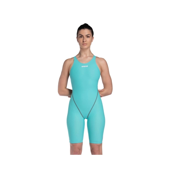 005873-681_1 Fato de Banho Competição Mulher Arena Powerskin ST Next Costas Abertas Aquamarine