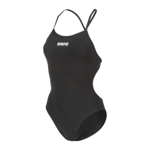 Fato de Banho Mulher Arena Tie Back Solid Preto
