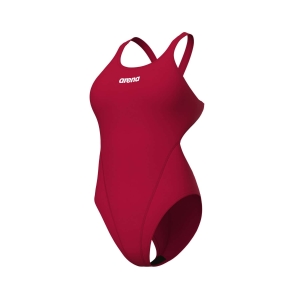 Fato de Banho Mulher Arena Team Swim Tech Solid Vermelho