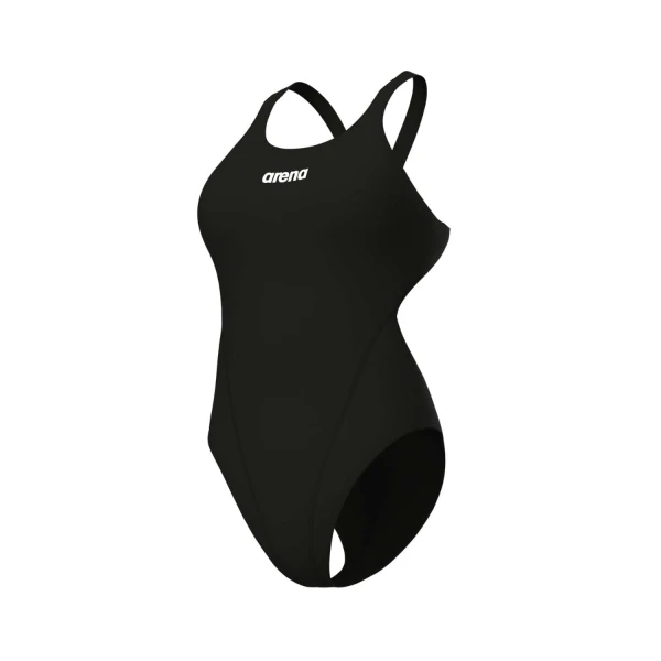 Fato de Banho Mulher Arena Team Swim Tech Solid Preto