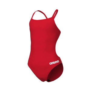 Fato de Banho Menina Arena Team Swim Challenge Vermelho