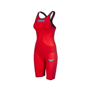 Fato de Banho Mulher Arena Powerskin Carbon Air2 Vermelho Costas Abertas