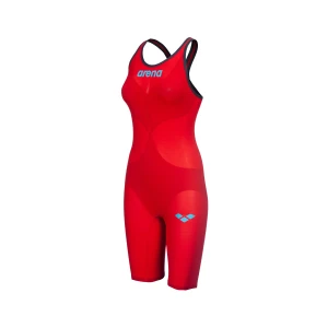 Fato de Banho Mulher Arena Powerskin Carbon Air2 Vermelho Costas Fechadas
