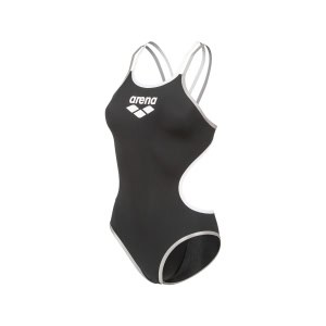 Fato de Banho Mulher Arena One Double Cross Back Preto