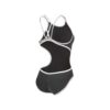 Fato de Banho Mulher Arena One Double Cross Back Preto