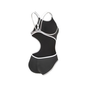 Fato de Banho Mulher Arena One Double Cross Back Preto