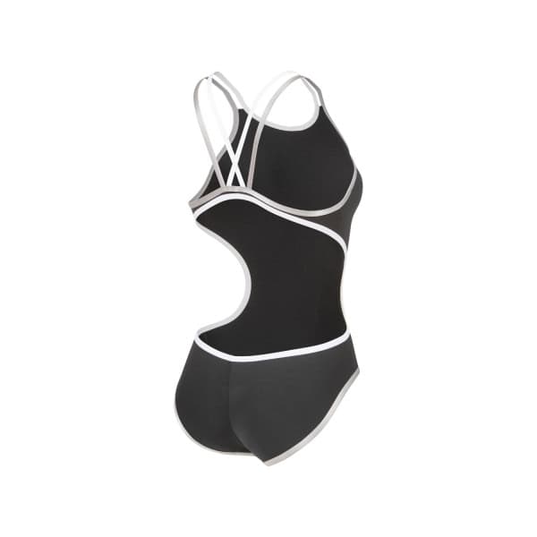 004762-505-2 Fato de Banho Mulher Arena One Double Cross Back Preto