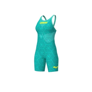 Início Mulher Arena Powerskin Carbon Air2 Water Maze Costas Abertas