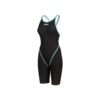 Arena Powerskin Primo Preto-Teal Costas Fechadas
