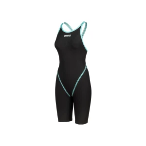 Arena Powerskin Primo Preto-Teal Costas Fechadas