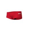 Fato de Banho Homem Arena Team Swim Low Waist Vermelho: resistente ao cloro, confortável e ideal para treino frequente em tecido MaxLife Eco.