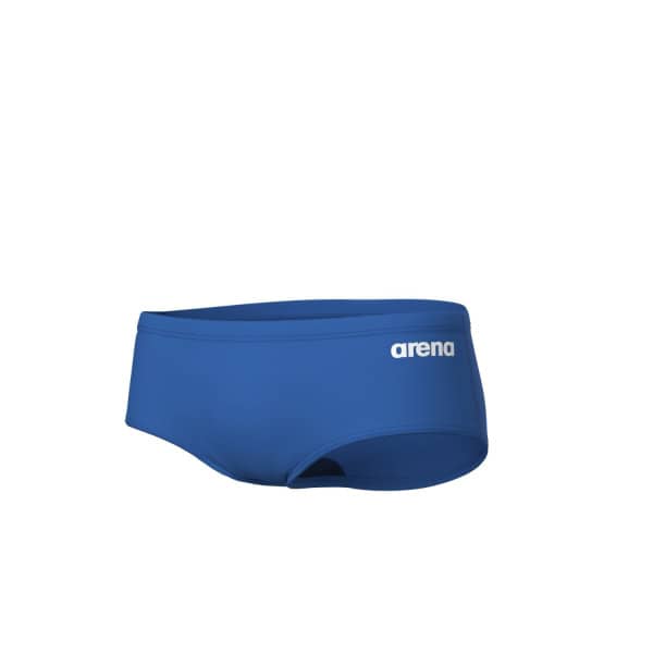 Fato de Banho Homem Arena Team Swim Low Waist Azul Royal: resistente ao cloro, confortável e ideal para treino frequente em tecido MaxLife Eco.