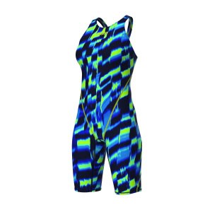 O Fato de Banho Competição Mulher Arena Powerskin ST Next Costas Abertas Aqua Gleam combina leveza, compressão equilibrada e tecido reciclado para competição e treino avançado.