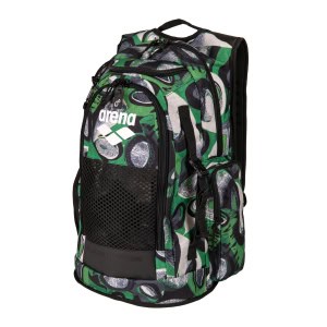 O melhor companheiro para diversas actividades desportivas! A Mochila Arena All Set 45 Kente, grande e versátil oferece um espaço de arrumação ideal. Equipada com tecnologia Aquabreathe, o novo sistema de gestão de humidade da Arena, que controla a humidade de forma optimizada.