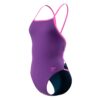 O Fato de Banho Mulher Speedo Tri Back Grape Soda combina ajuste compressivo, liberdade de movimentos e tecido Endurance+ resistente ao cloro para treinos intensivos.