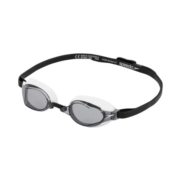 Óculos de Natação Speedo Fastskin Speedsocket 2 Preto Aprovado World Aquatics: visão periférica ampliada, perfil ultra-baixo e lentes espelhadas. Aprovado pela World Aquatics.