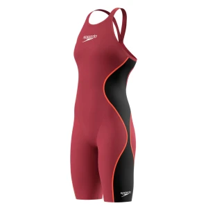 Fato de Banho Competição Mulher Speedo Fastskin LZR Pure Intent 2.0 Vermelho-Fogo Costas Abertas: compressão, potência e liberdade. Aprovado pela World Aquatics.
