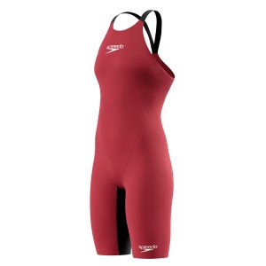Fato de Banho Competição Speedo Fastskin LZR Pure Valor 2.0 Vermelho Costas Fechadas: leve, flexível e hidrodinâmico. Compressão moderada e costas abertas. Aprovado pela World Aquatics.