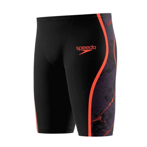 Fato de Banho Competição Speedo Fastskin LZR Pure Intent 2.0 Preto-Fogo: compressão, potência e cintura alta. Aprovado pela World Aquatics.