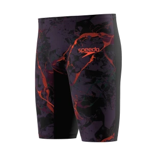 Fato de Banho Competição Speedo Fastskin LZR Pure Valor 2.0 Preto-Fogo: compressão, potência e cintura alta. Aprovado pela World Aquatics.