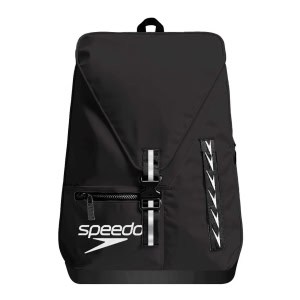 A Mochila Speedo 35L Team Preto é resistente, organizada e ideal para treinos e competições, com bolsa removível para separar material molhado e seco.
